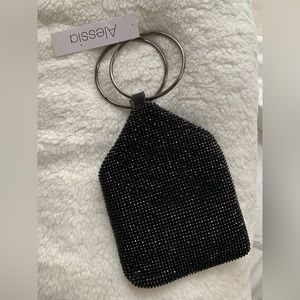 Alessia Sparkly Black Purse